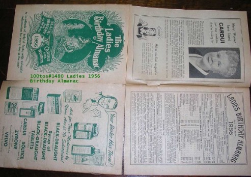 100tos#1480-Ladies1956BirthdayAlmanac 100tos#1480-Ladies1956BirthdayAlmanac