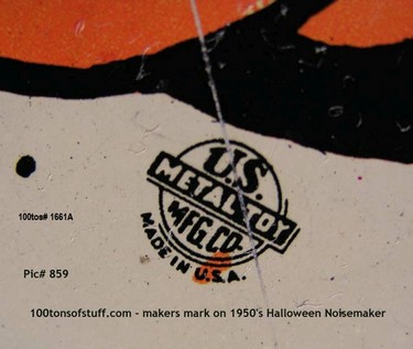 makers mark tim 1950's Halloween noisemaker